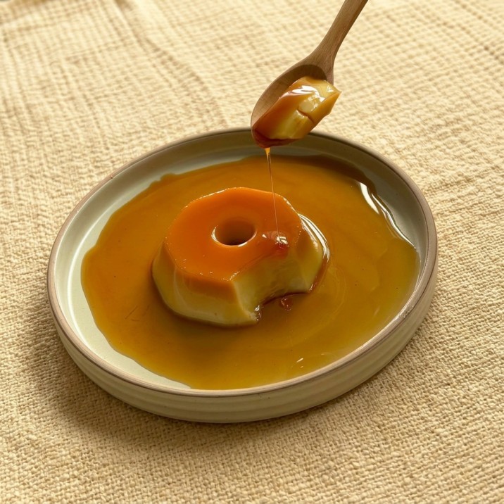 Traditional Brazilian Pudim Flan